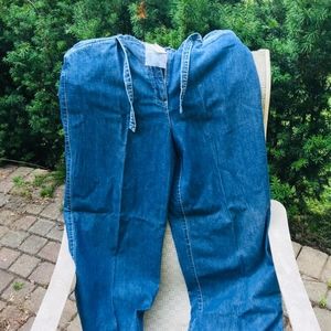 Ann Taylor Denim drawstring jeans